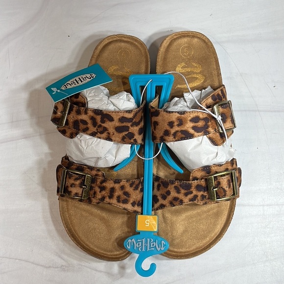 Mad Love Women’s Sandal Leopard sz 5 - Picture 5 of 8